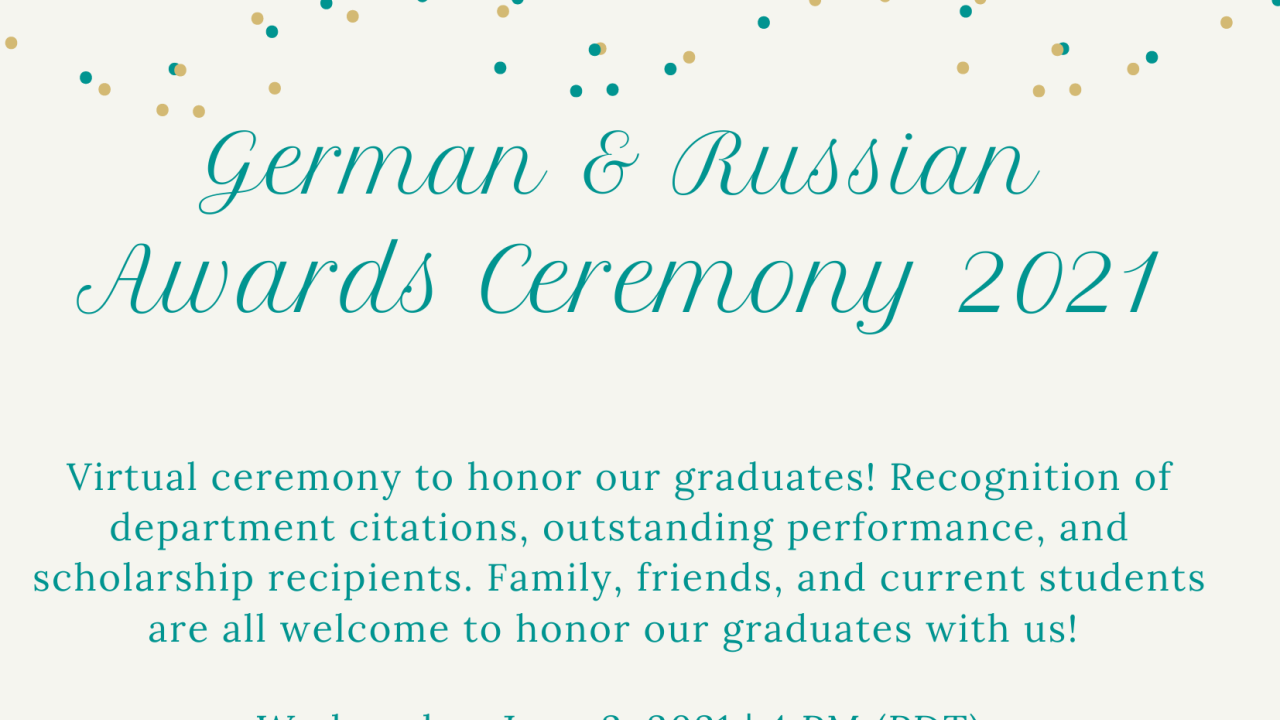 German and Russian Awards Ceremony 2021