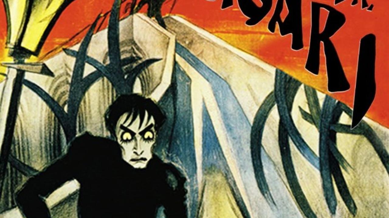 A film poster for The Cabinet of Dr. Caligari