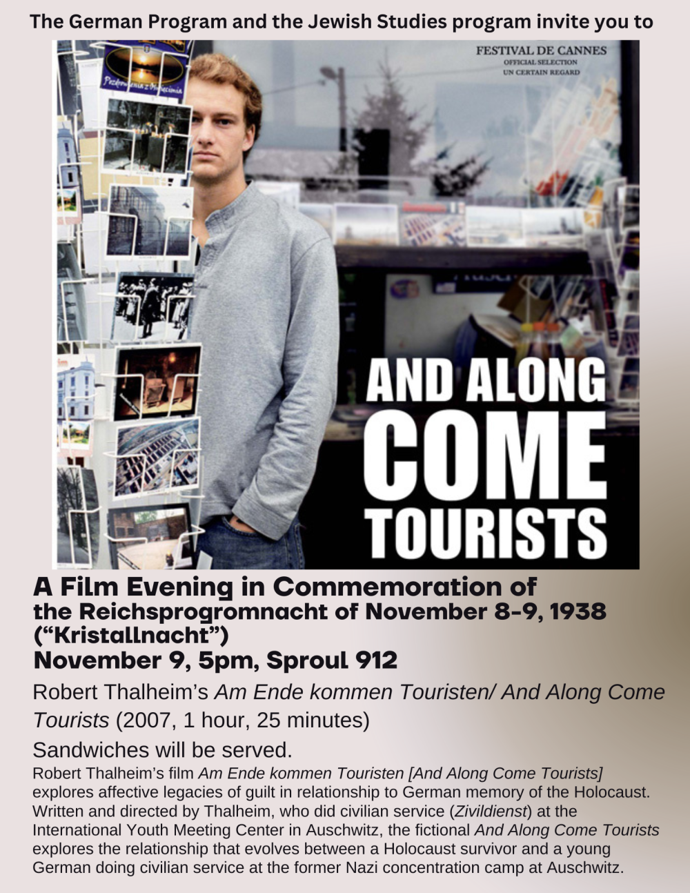 a flyer for the upcoming event