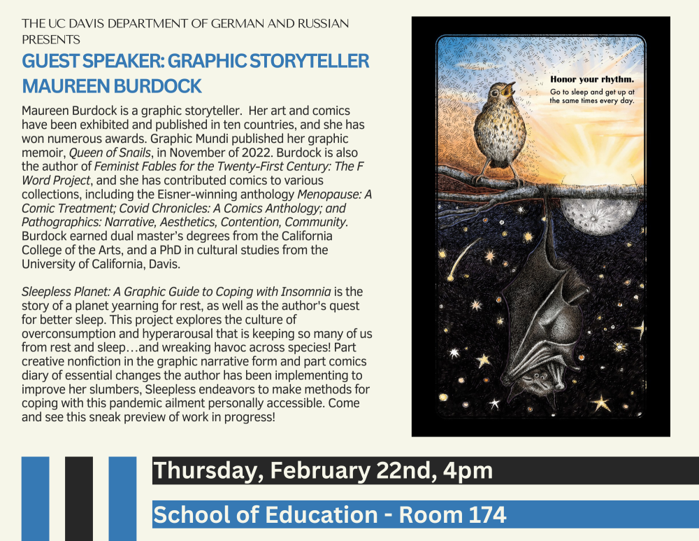 A flyer for the upcoming event, the text is written above