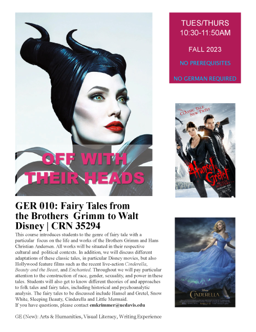 A flyer for GER 010, featuring fairytale movie posters
